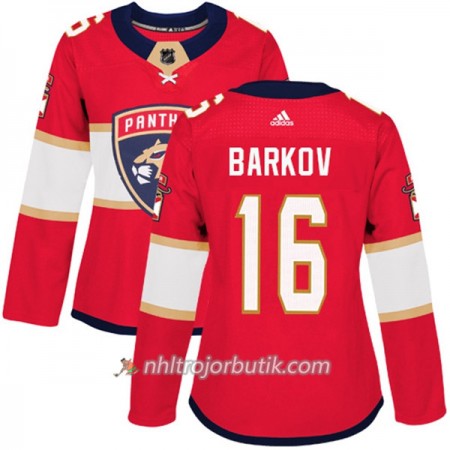 Dame Ishockey Florida Panthers Tröja Aleksander Barkov 16 Adidas 2017-2018 Röd Authentic